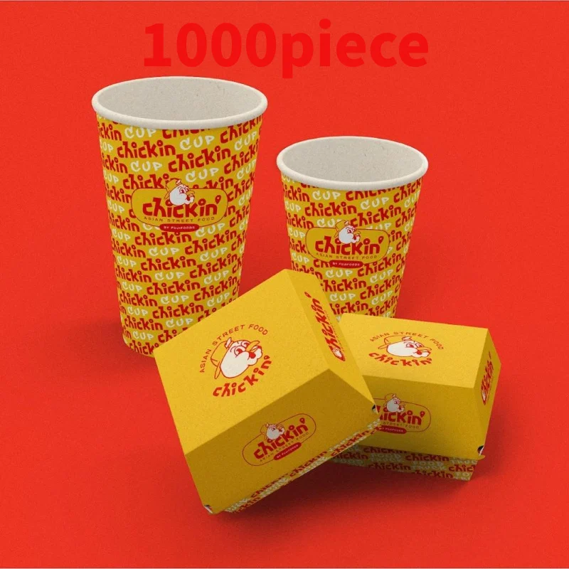 

10 00piece.Custom.One-Stop Custom Solution Restaurant Recyclable Pizza Burger Packing Paper Boxes Wrapping Paper Paper Bag