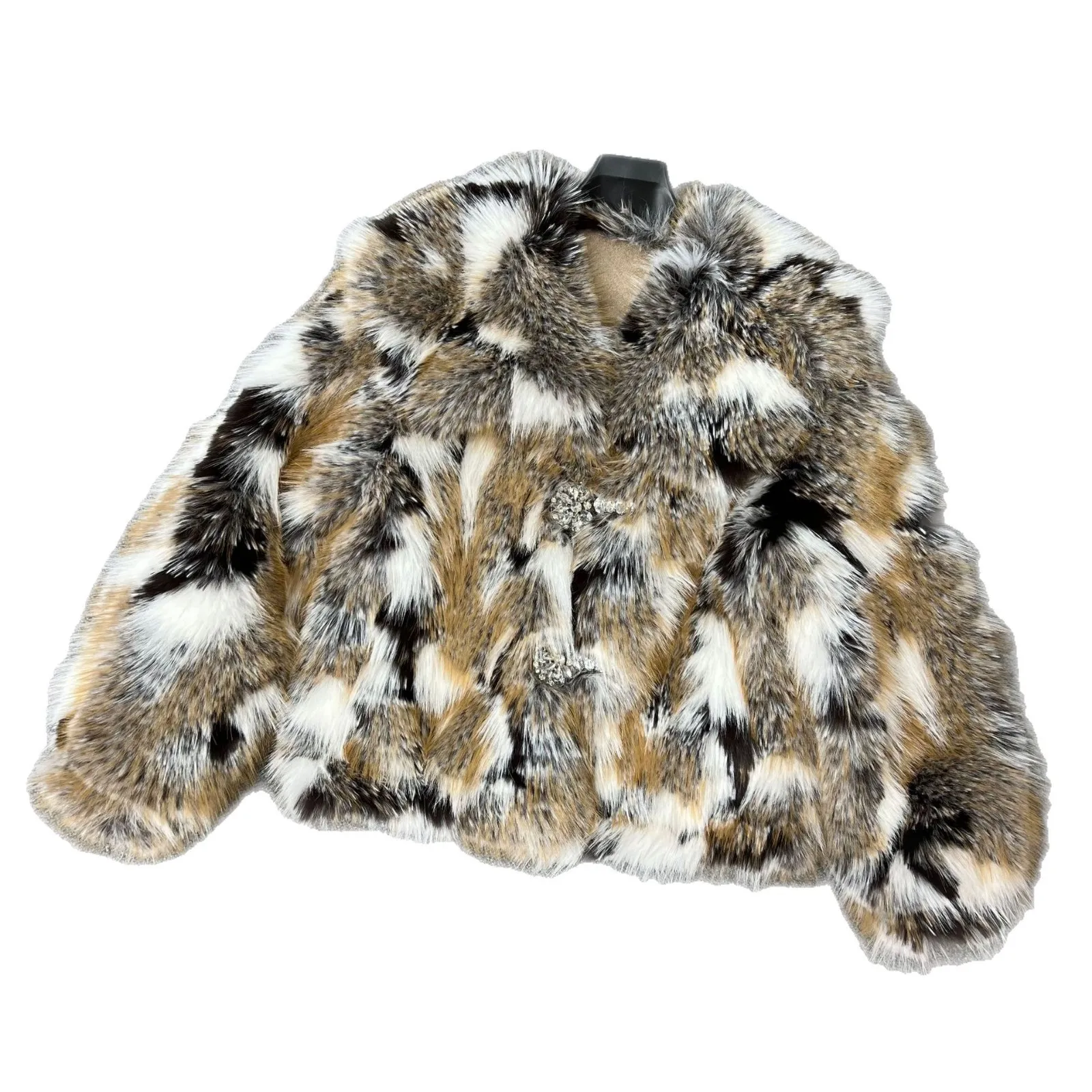 Manteau d'hiver en fausse fourrure de renard pour femme, Style coréen, élégant, coupe ample, épais, chaud, fourrure et cuir intégrés, nouvelle collection