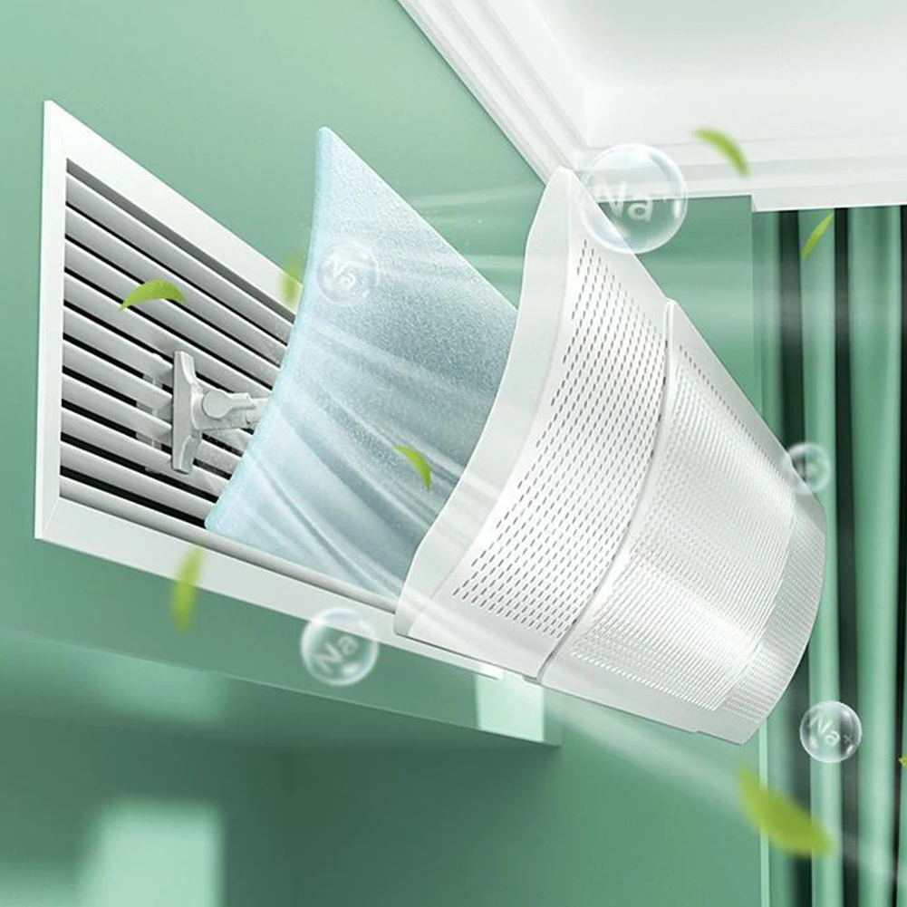 AC Vents Air Deflector Easy To Install 1 Pcs 49-86cm Adjustable Anti-Direct Blowing Cotton/Anion/Carbon Filter