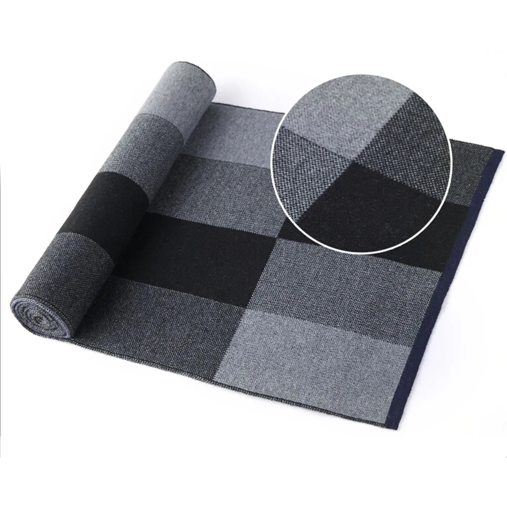 

Warmthy Thick Scarf Men's Fashion Scarves Autumn And Winter Male Man for Mens Neck Cold Weather Knitted Cold-weather-scarves