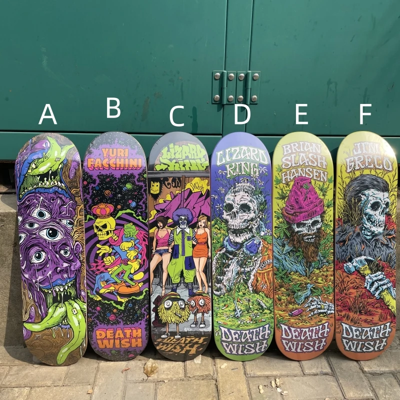 Wish skateboard Decks mesa 100% Canadá América del Norte arce 7 capas prensado en frío cubiertas doble balancín 7,75 8,0 8,25 8,5 pulgadas si