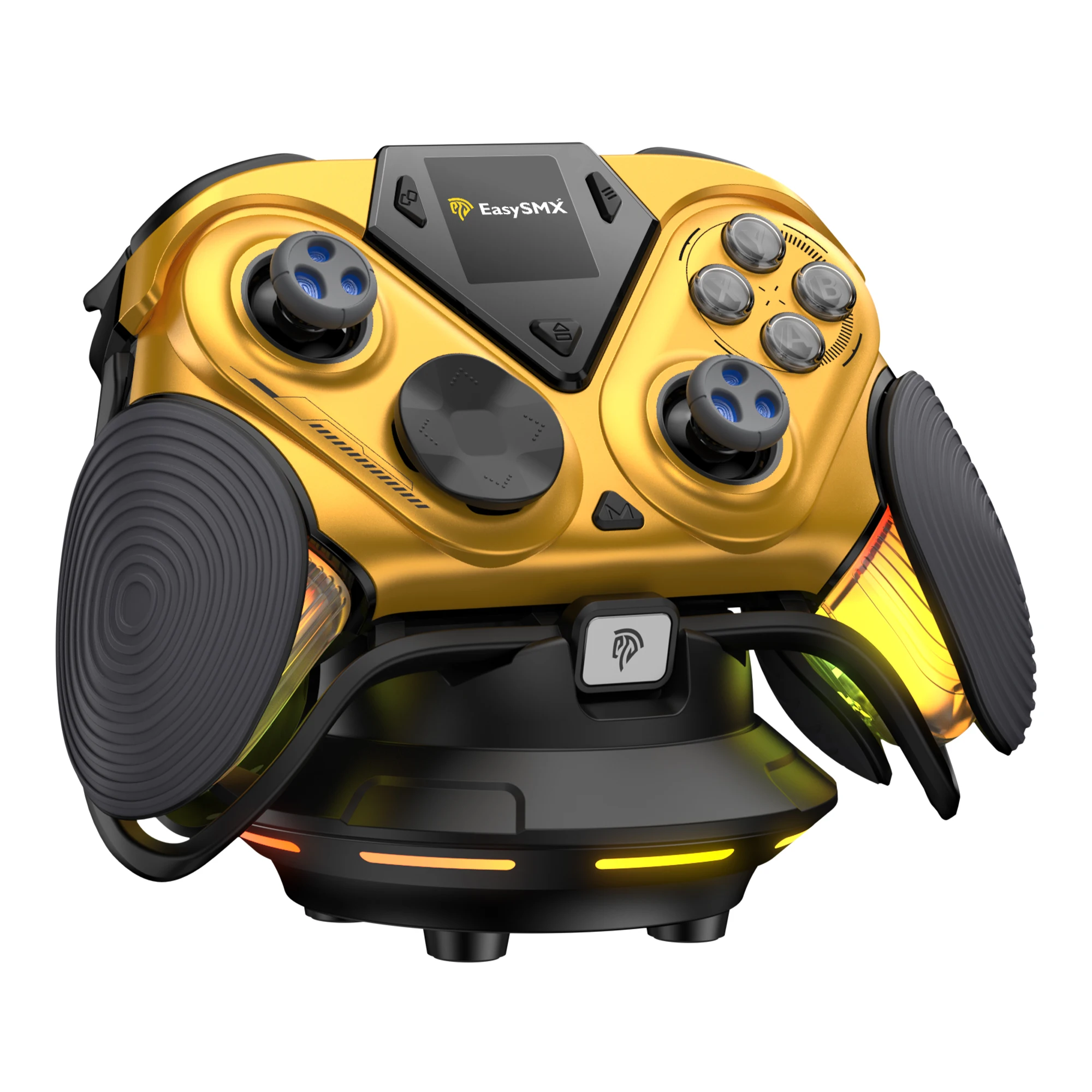 EasySMX D15 3-Modus-Spielcontroller, Gamepad mit TMR-Joystick, RGB-Ladestation für Nintendo Switch, PC, Android, iOS