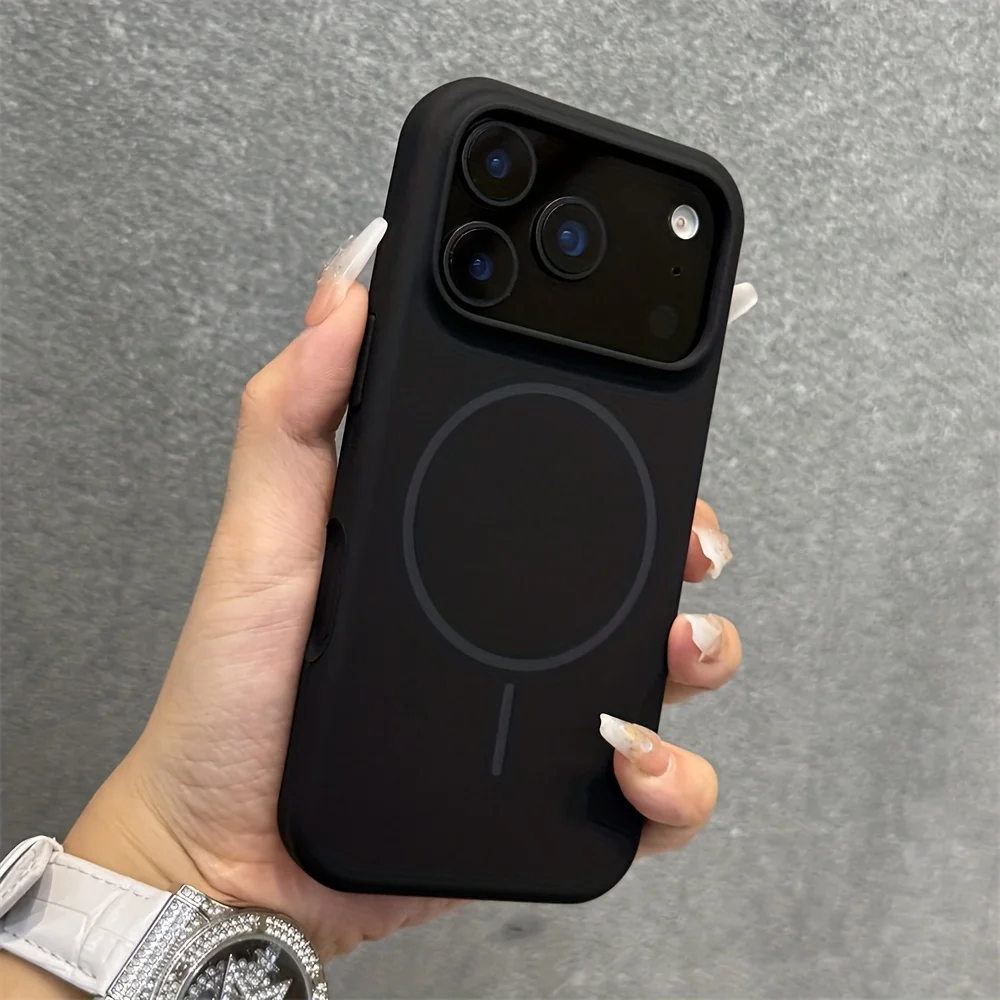 Premium Liquid Silicone Magnetic Soft Phone Case for Iphone 