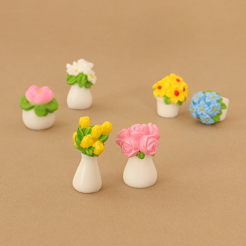 Doll House Mini Vase Decoration Handmade DIY Scene Miniature Model Accessories Home Scene Decoration