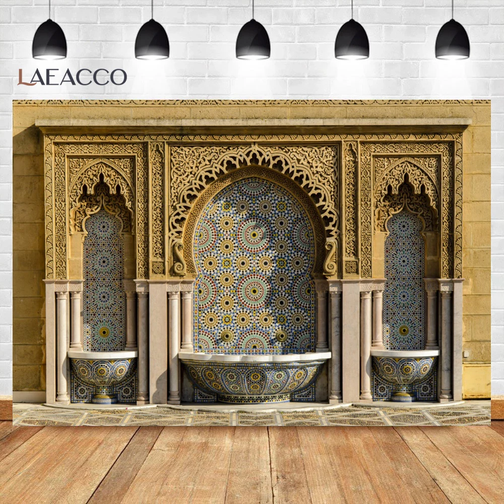 Vintage Islamic Architecture Photography Backdrop Moroccan Artist Home Background Bohemian Living Room Decoration Photo Studio