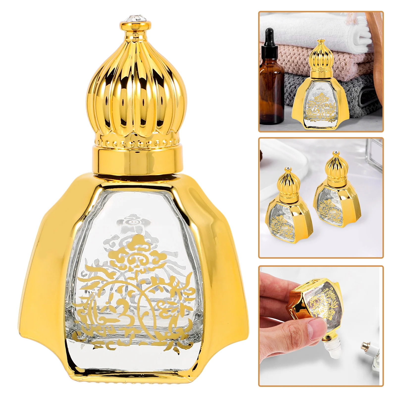 

Massage Roller Ball Bottles Essential Oil Bottling Oils Glass Perfume Hydrating Empty Travel