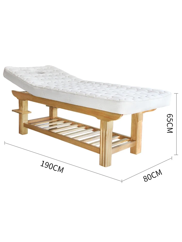 Solid wood beauty bed spa massage  massage beauty salon special Chinese medicine treatment eyelash