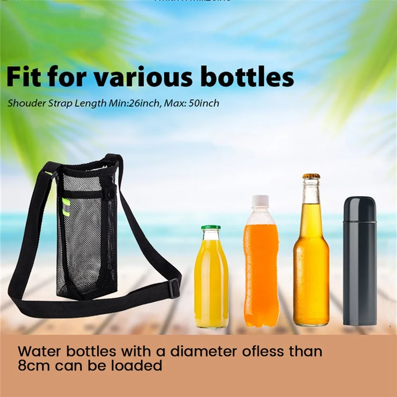 

Outdoor Sport Water Cup Cover Mobile Phone Bag,Black