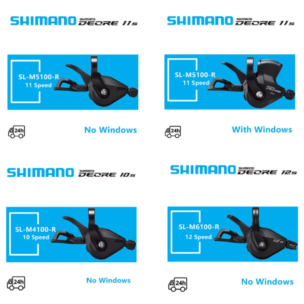 AliExpress Shimano DEOER Series M4100 1x10S/SL-M5100-R 11Speed/SL-M6100 12Speed Lever Clamp Band Shifter For Mountain Bike Riding Parts