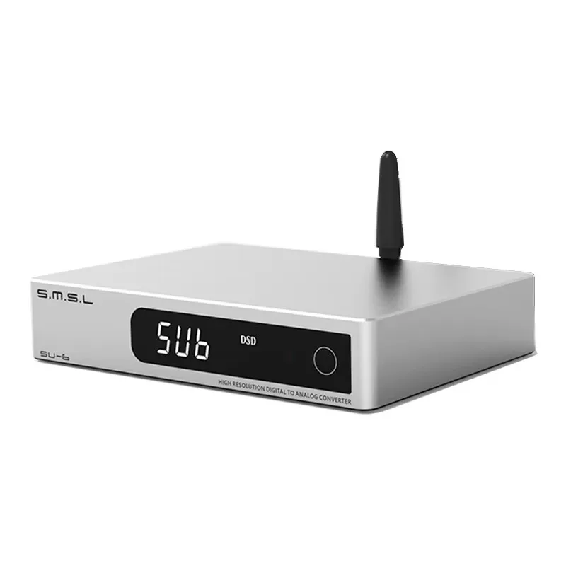 Декодер SMSL SU-6 ES9038Q2M OPA1612*4 32 бит/768 кГц DSD512 Bluetooth 5,0 SU6 настольный мини-аудио ЦАП с дистанционным управлением