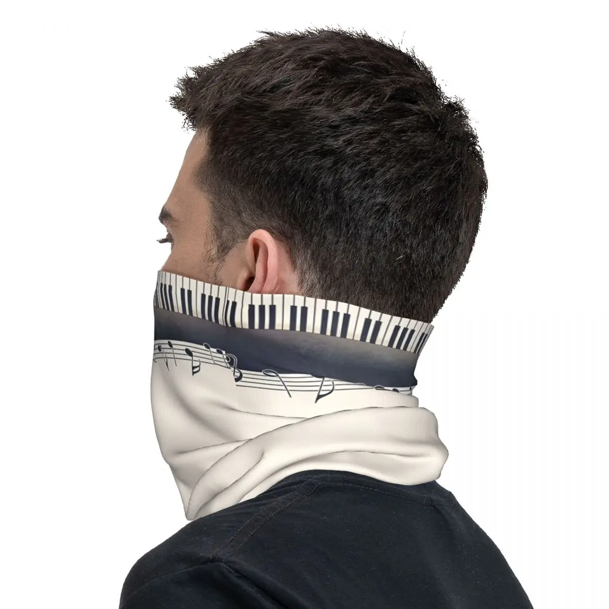 Note musicali Bandana Copricollo Sciarpa avvolgente Passamontagna Ciclismo Unisex Adulto Traspirante