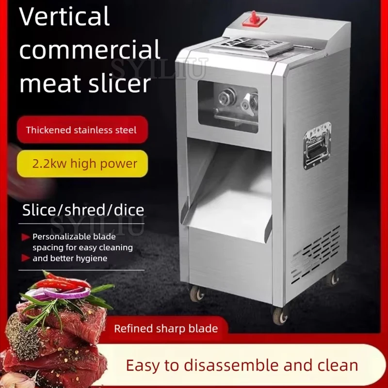 

2026 New Electric Meat Slicer Mutton Roll Grinder Food Mincer Knife Beef Lamb Cutting Machine Slicing Vegetable Bread Cutter