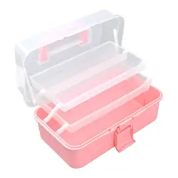 New Transparent Plastic Large Capacity Jewelry Holder Ring Earring Organizer Box Portable Easy Take Storage Container