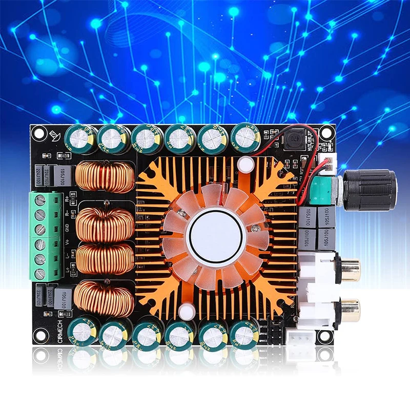 Placa amplificadora de potencia de Audio de dos canales, módulo amplificador de potencia estéreo Digital, modo BTL, TDA7498E, 160w, x2