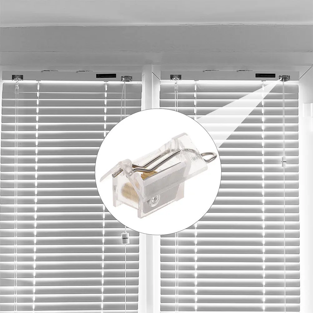 

6Pcs Blind Cord Locks for Window Treatment Gear Mechanism Smooth Control Bamboo Shades Replacement Parts Vertical Blind Brackets