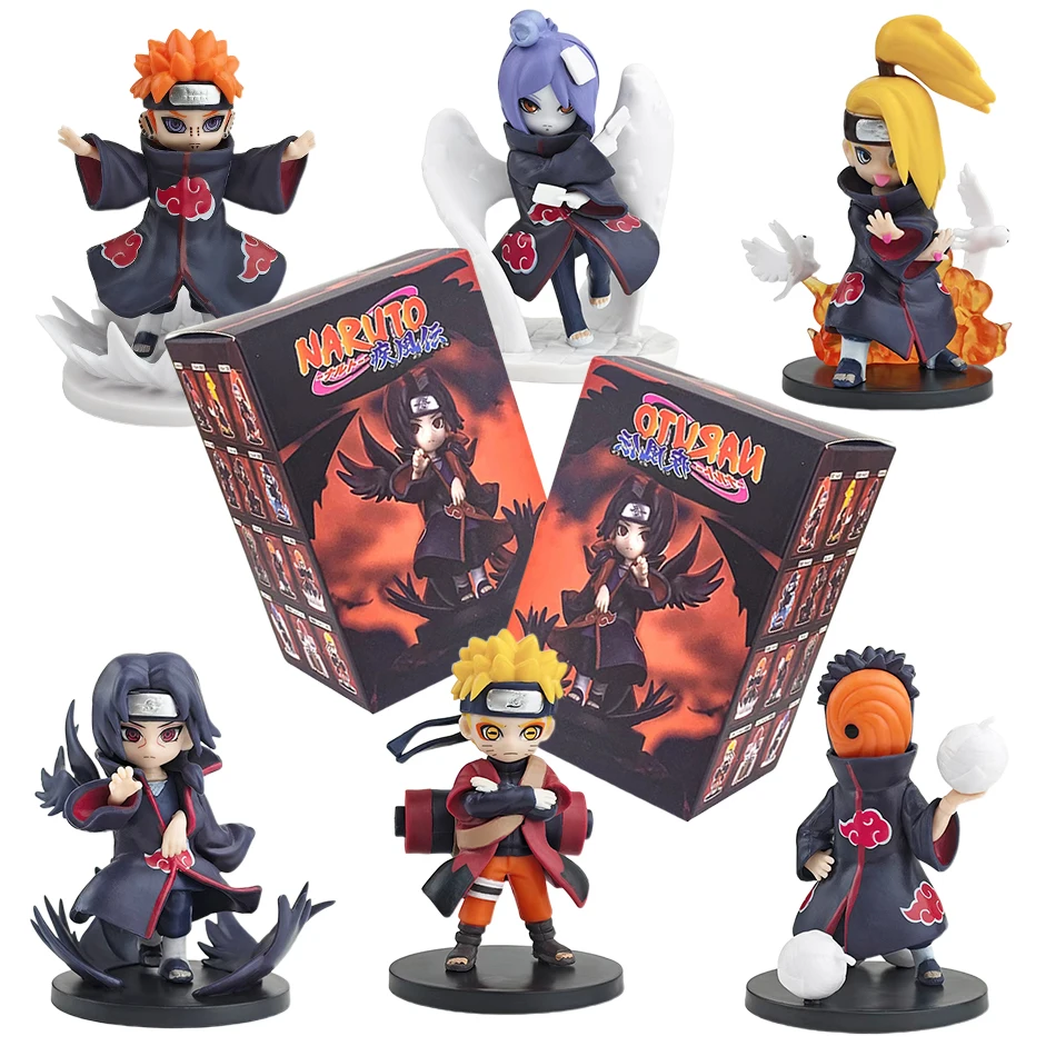 

2026 High-quality Naruto Shippuden Akatsuki Arc Series Blind Box Anime Figure Model Desktop Ornament Mystery Box Surprise Gifts