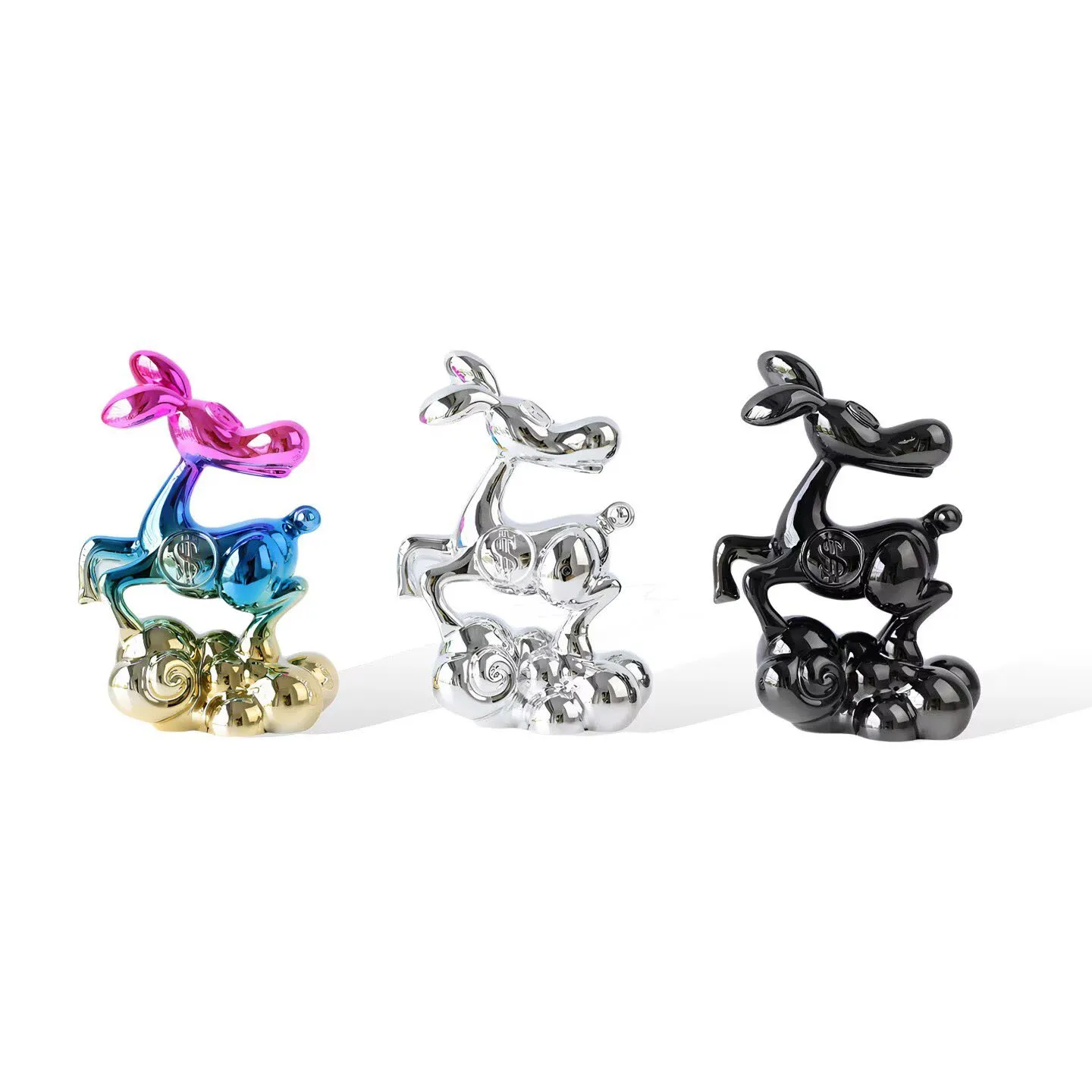 Home Decor Modern Creative Electroplating Instant Money Decoration ornament Living Room TV Cabinet Desktop Accessories