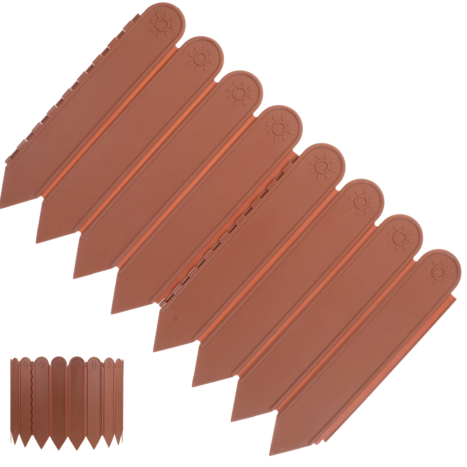 

Garden Fence Border Reusable Plastic Lawn Edging Panels Outdoor Yard Decor Courtyard Partition Fencing Balcony Smooth DIY