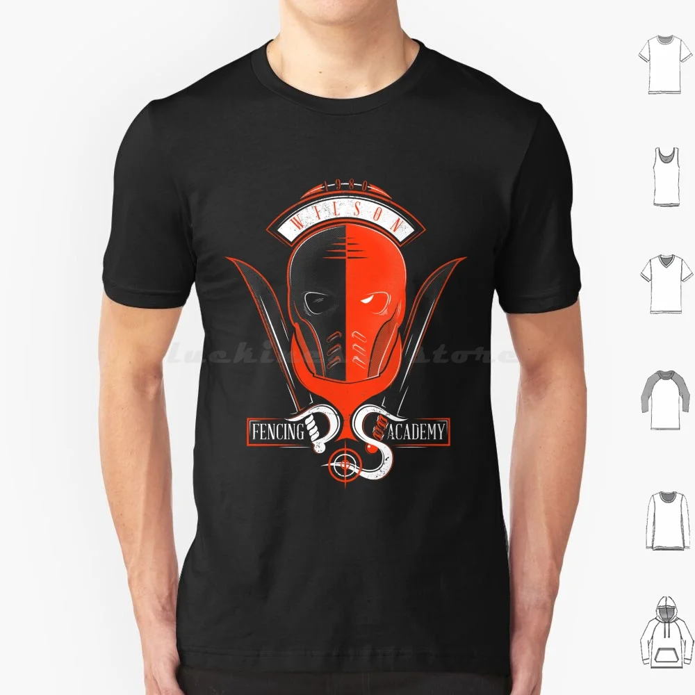 Fencing Academy T Shirt 6xl Cotton Cool Tee Deathstroke Slade Slade Club Team Sports Arrow Comics Comic Book