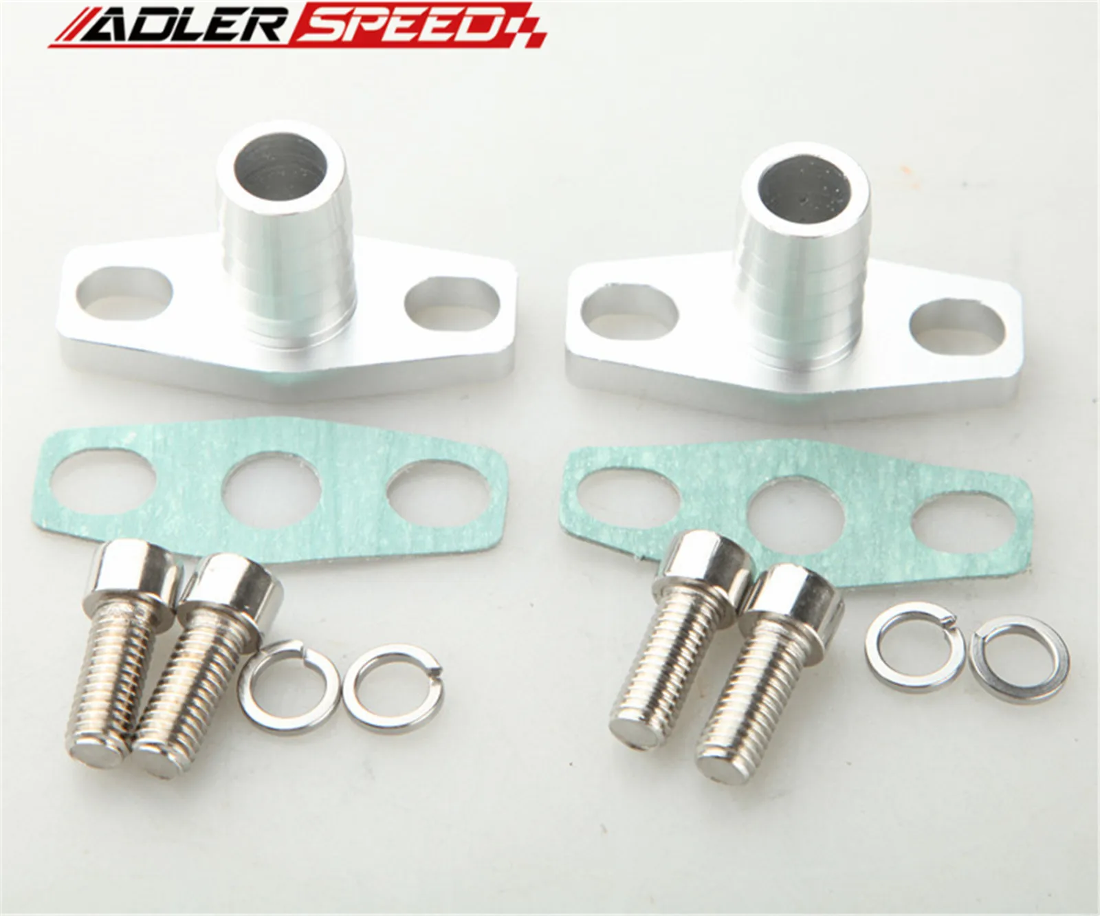 

2 шт./1 шт. 5/8 "мужская шея слив масла турбо фланец GT15-GT35BB переходная трубка серебристая