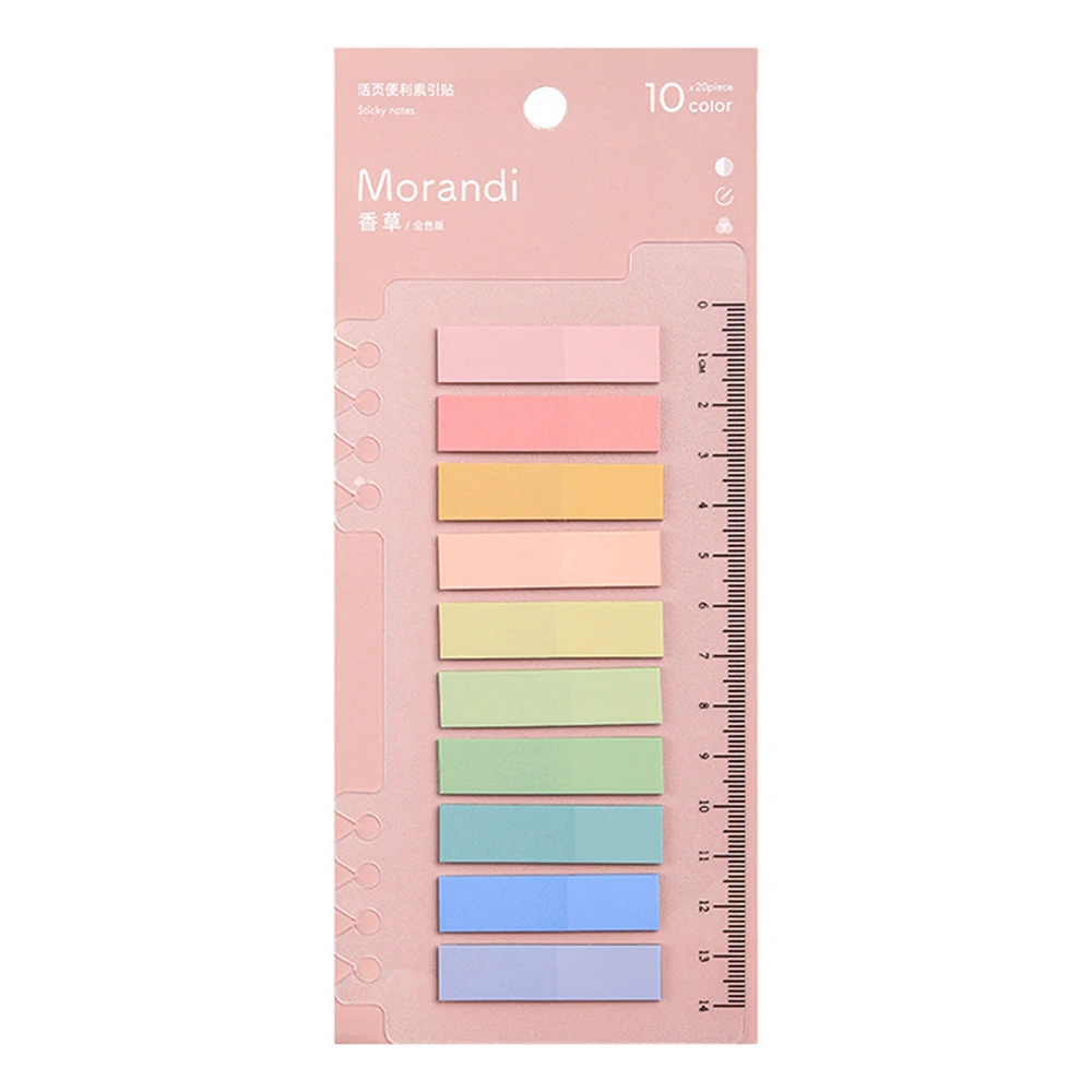 1/2/3PCS Sheets Flags Tabs Neon Page Markers Paper Index Bookmark Sticky Notes Stationery