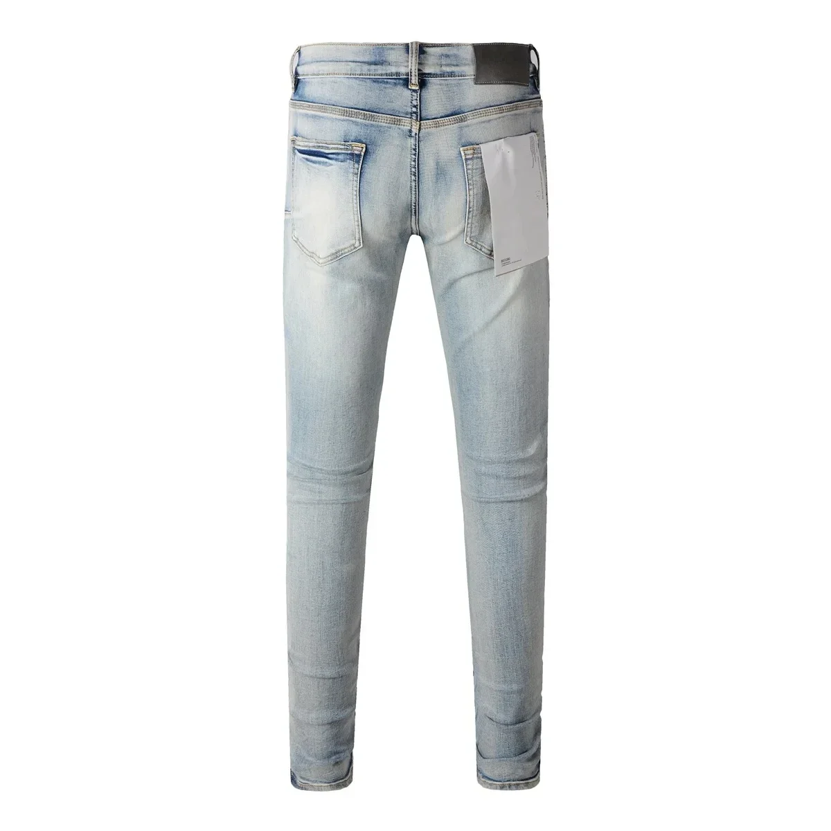 Purple ROCA Brand Jeans Fashion top quality Top Street Blue Patch Repair Low Rise Skinny Denim pants 28-40 size