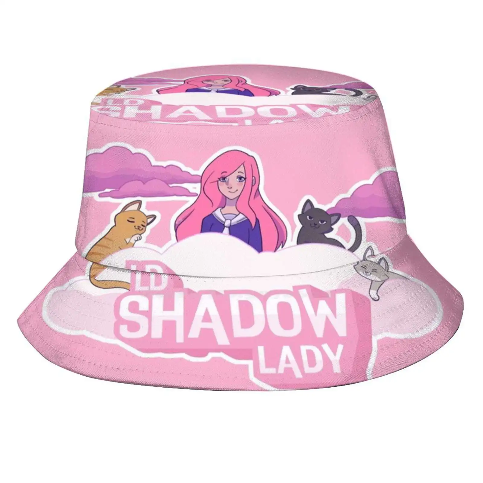 Lizzie With Her Cats Sun Cap Fisherman Hat Bucket Hats Ld Shadowlady Lizzie Ldshadowlady Ssundee Popularmmos Jelly Jelly Moose