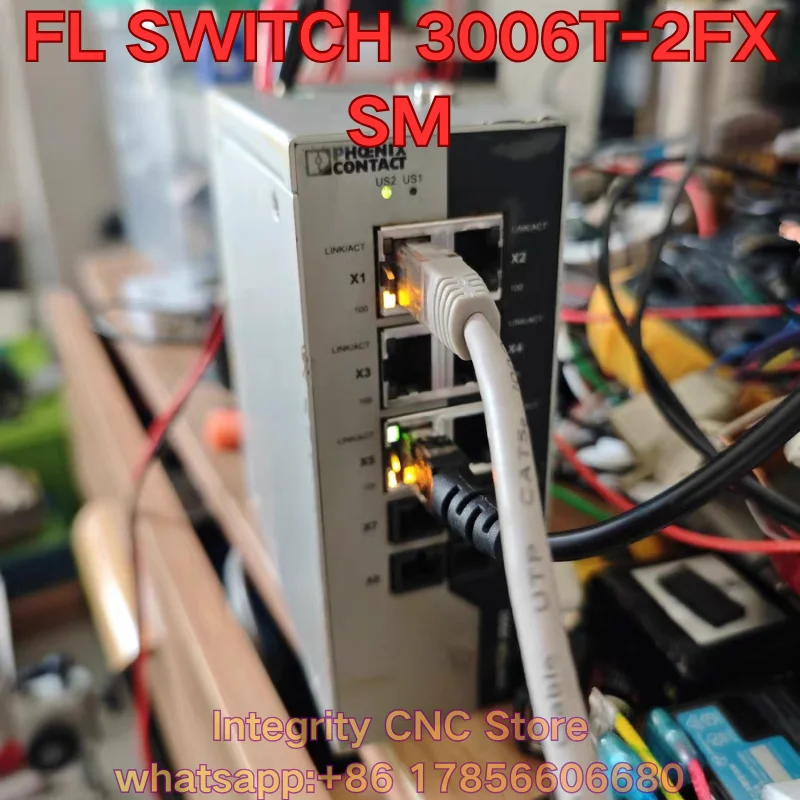 Second-hand FL SWITCH 3006T-2FX SM PLC module function test is normal 2891060