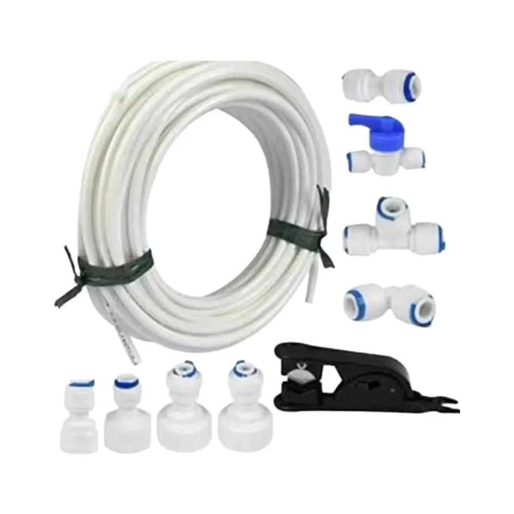 Household Water Filter Parts PE Pipe Connector Set For Clean Drinking Water High Density Polyethylene Leak Proof Design