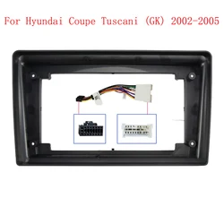Auto-Accessoires 9 Inch Auto Frame Fascia Adapter Voor Hyundai Coupe Tuscani (Gk) 2002-2005 Android Radio Dash Fitting Panel Kit