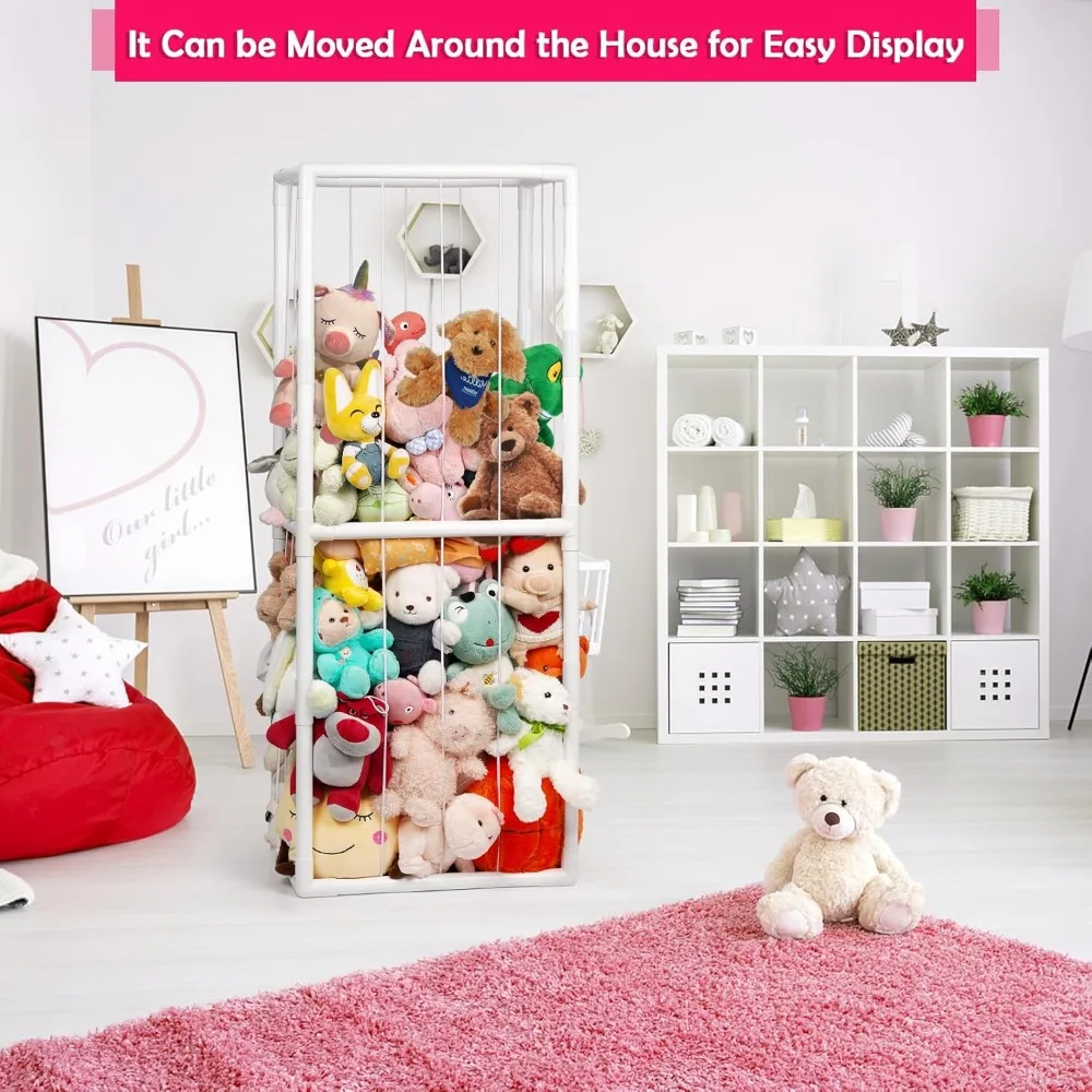 رف منظم للتخزين من القطيفة PVC مع أشرطة مرنة لغرفة الأطفال وغرفة اللعب وغرفة النوم #5