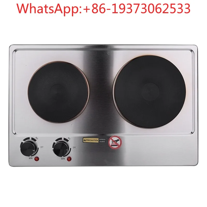 Double Head Electric Heating Stove Embedded High-power Stir-frying Electric Heating Stove Double Stove Desktop
