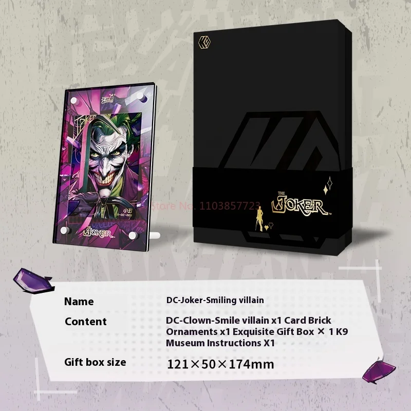 Authentic Kayou K9 Museum Dc Joker Comic Collection Card Villain Smile Card Authentic Gift Box Peripheral Collection Cards