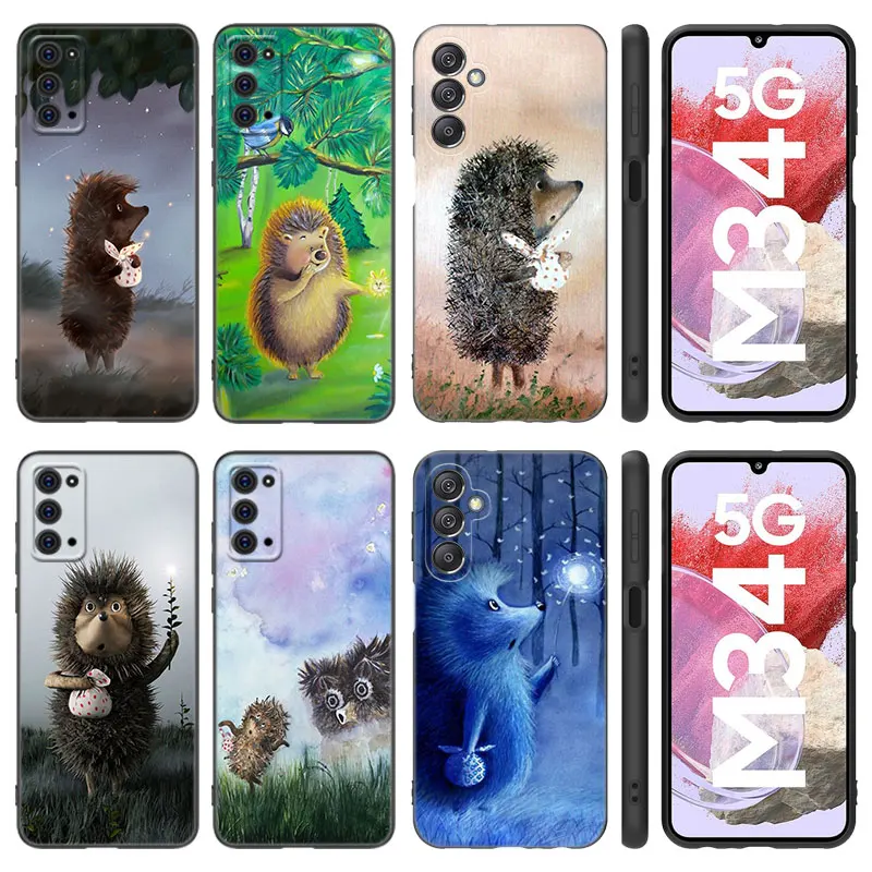 Hedgehog in the Fog Phone Case For Samsung Note 10 Lite 20 Ultra M04 M13 M32 4G M14 M34 M52 M53 M54 M55 5G M11 M12 M21 M31 M51