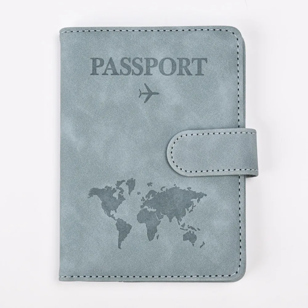 Anti Scratch Passport Wallet Portable Anti-magnetic Shockproof ID Card Holder PU Anti-theft Travel Accessories Men and Women