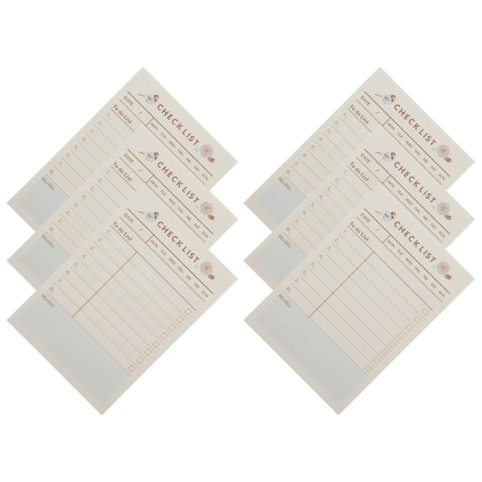 

6 блокнотов с гладкой поверхностью для письма и клейкой основой для ежедневного планирования, списков дел, заметок и напоминаний, портативные маленькие стикеры-записки