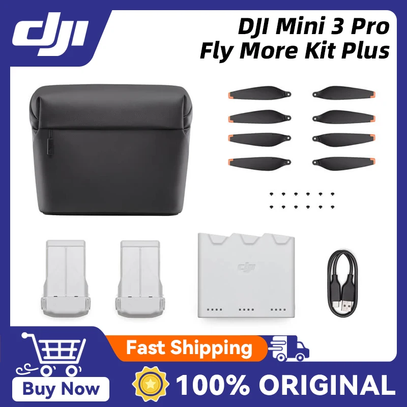 DJI Mini 3 Pro Fly More Kit Plusには、バッテリー2個、充電