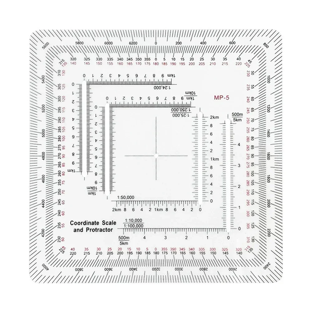 Acrylic Ruler Construction Ruler For Precise Measurements 2.75 X 2.75 7 Cm X 7 Cm Transparent Color Crescent Shape