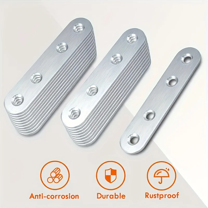 20-teilige Winkelhalterungen aus Edelstahl, 78 mm rechtwinklige Möbelverbinder, langlebige Industrie-Hardware für sichere Befestigung – Detail 9