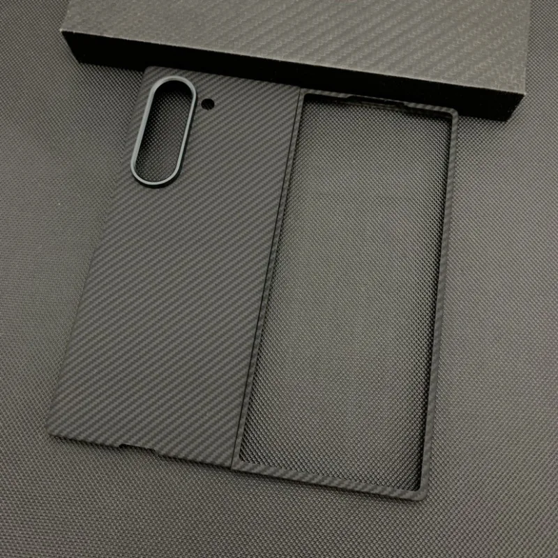 

Real Carbon Fiber Phone Case for Samsung Galaxy Z Fold 7 Mobile Ultra Slim Tough Cover Aramid Fiber for Galaxy Z Fold 7 Cover
