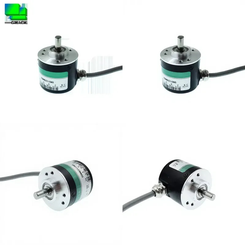 Line Driver Output 3600 Ppr Optical Rotary Encoder ABZ 6 Channel, Diameter 38mm Shaft 6mm 5VDC Type