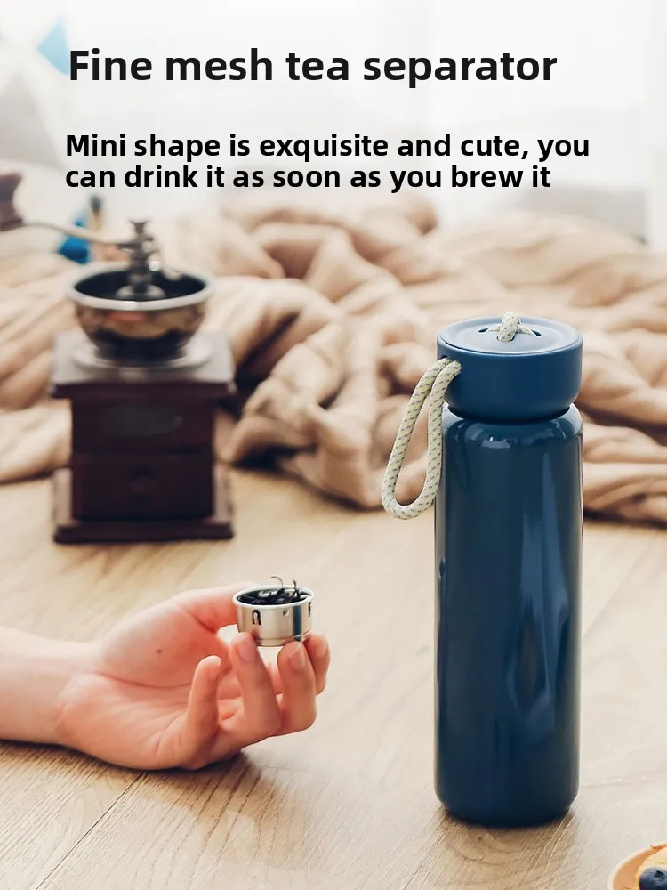 

AKS Stainl Steel Thermal Cup High Aesthetic Value Thiened Portable Vacuum Flask for Students And Couples Outdoor Travel Cup