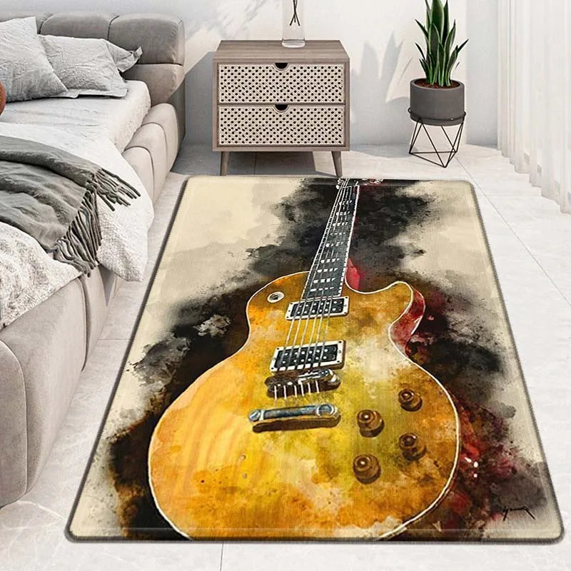 Washable Non-Slip Music Doormat, Carpet, Rug, Footpad, Bath, Kitchen, Bedroom, Music, Instruments