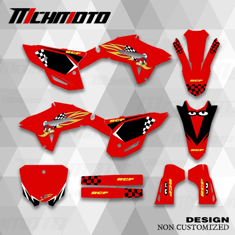 

MCHMFG новый стиль графические наклейки комплект наклеек для HONDA CRF450R 2021 2022 2023 CRF250R 2022 2023 2024