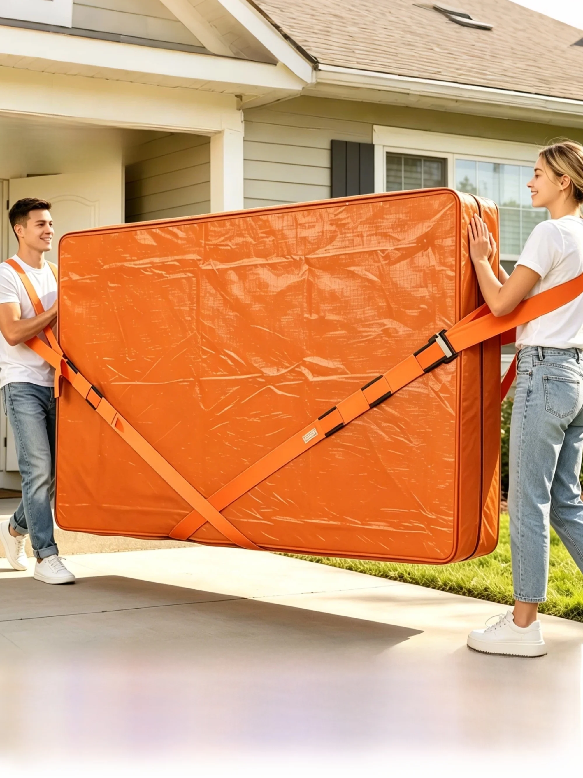 Moving Protection Cover for Mattress Special Packaging Plastic Zipper Dustproof Film Storage Bag Home Dustproof Supplies
