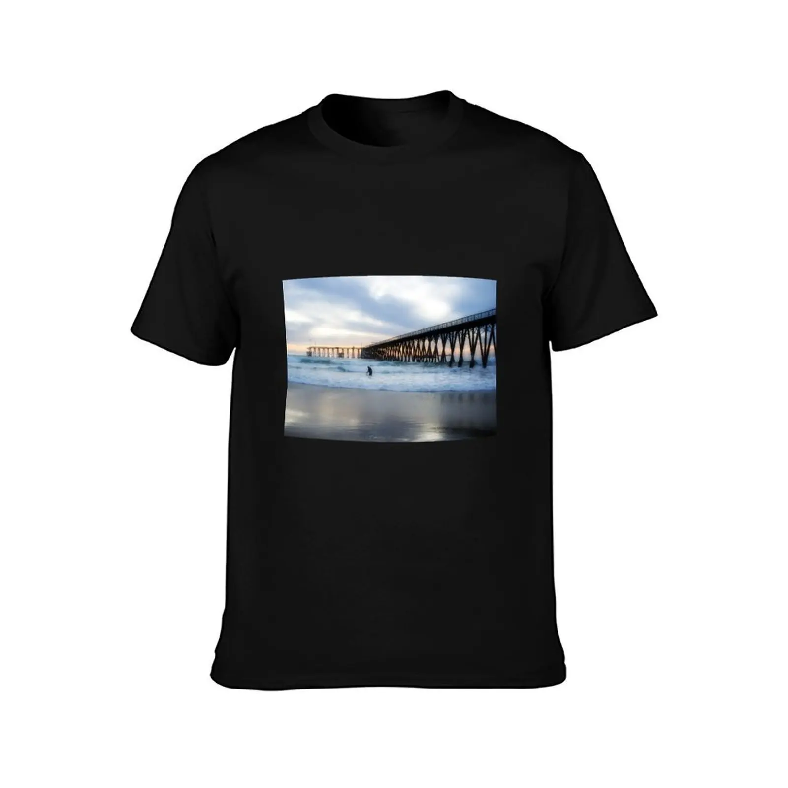 Sundown on Rosarito Beach T-Shirt, Summer Casual Cotton Tee, Oversized Streetwear Tops, Vintage Graphic Print, Unisex Men Women