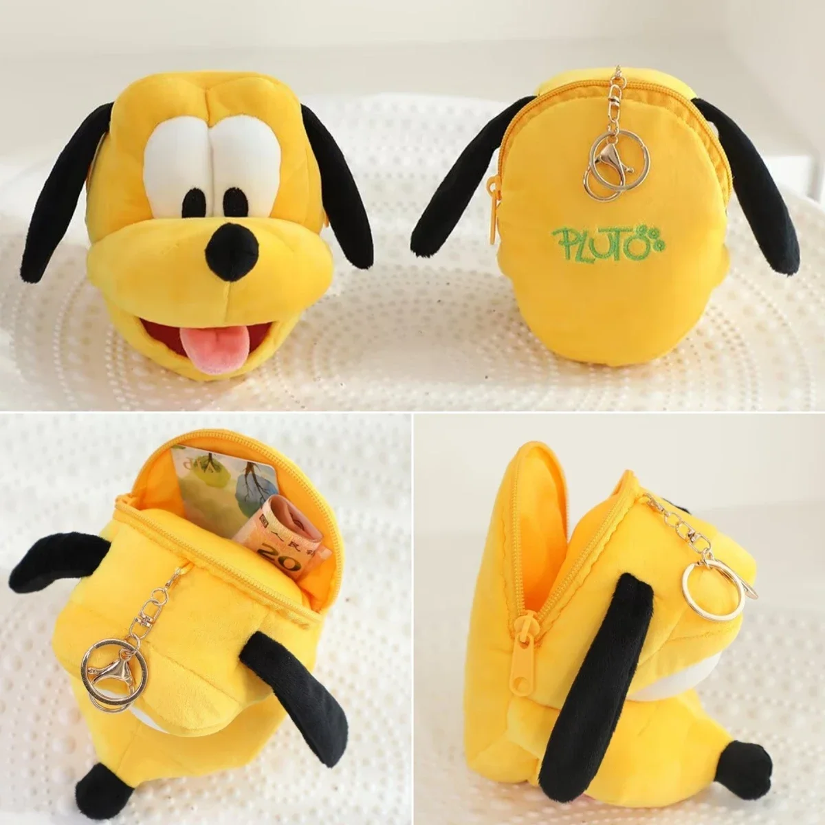 Mickey Minnie Mouse Plushies Lovely Plush Bag Coin Purse Cartoon Pluto Mini Bag Pendant Stuffed Anime Bag Decor Gifts Girl