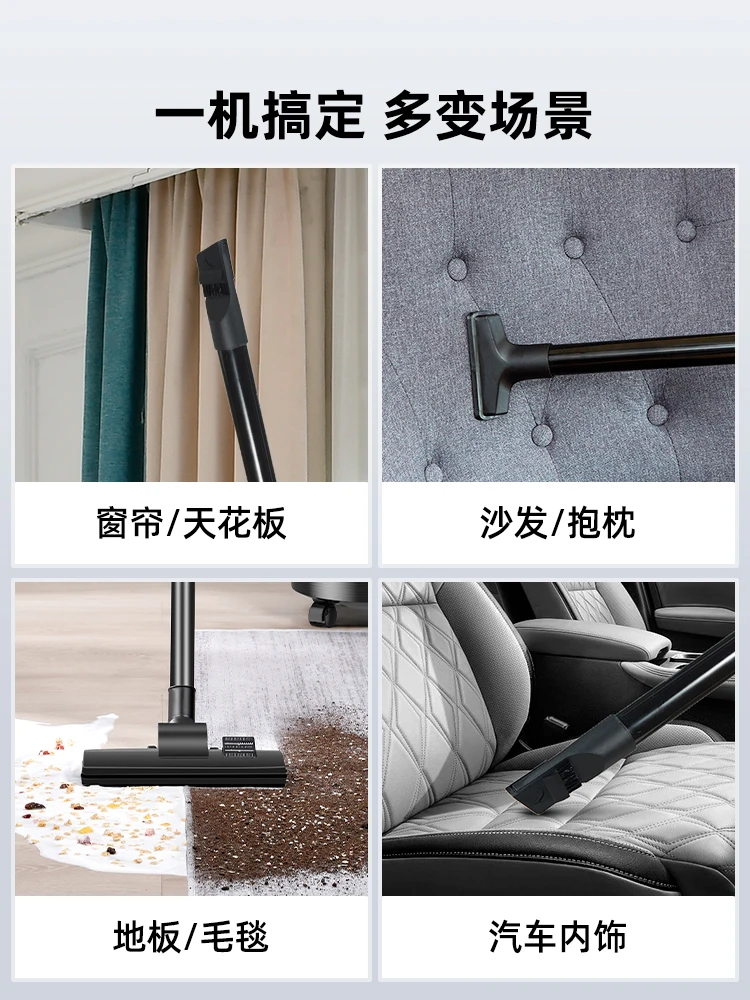 Vacuum cleaner household small hand-held bucket mopping floor wet and dry seam large suction and large capacity aspirador de pó