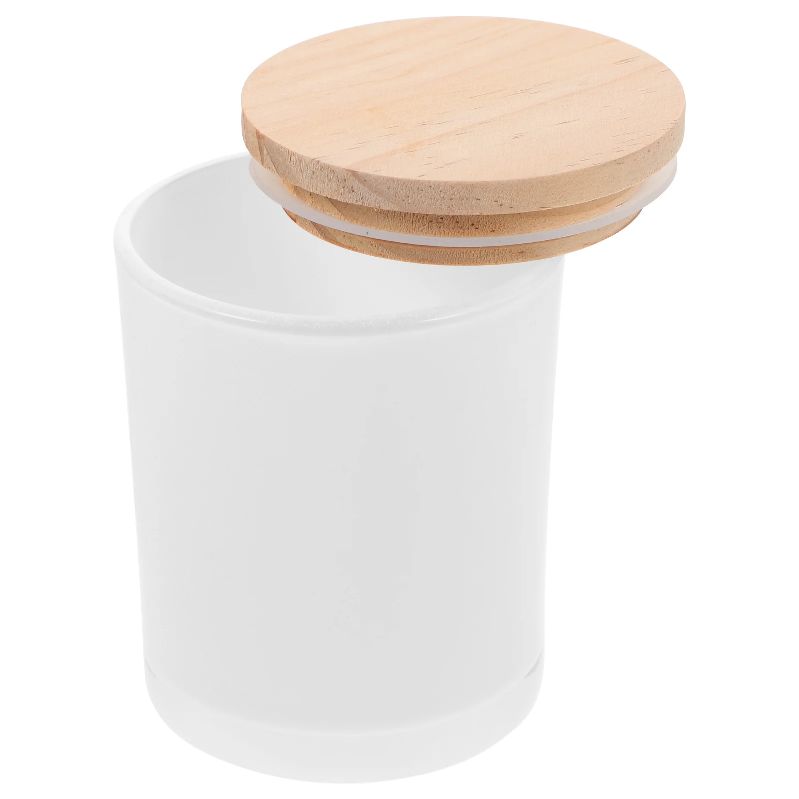 

Glass Jar with Wooden Lid DIY Container for Candles Soaps Creams Balms Salts Samples Teas Beads Home Decor