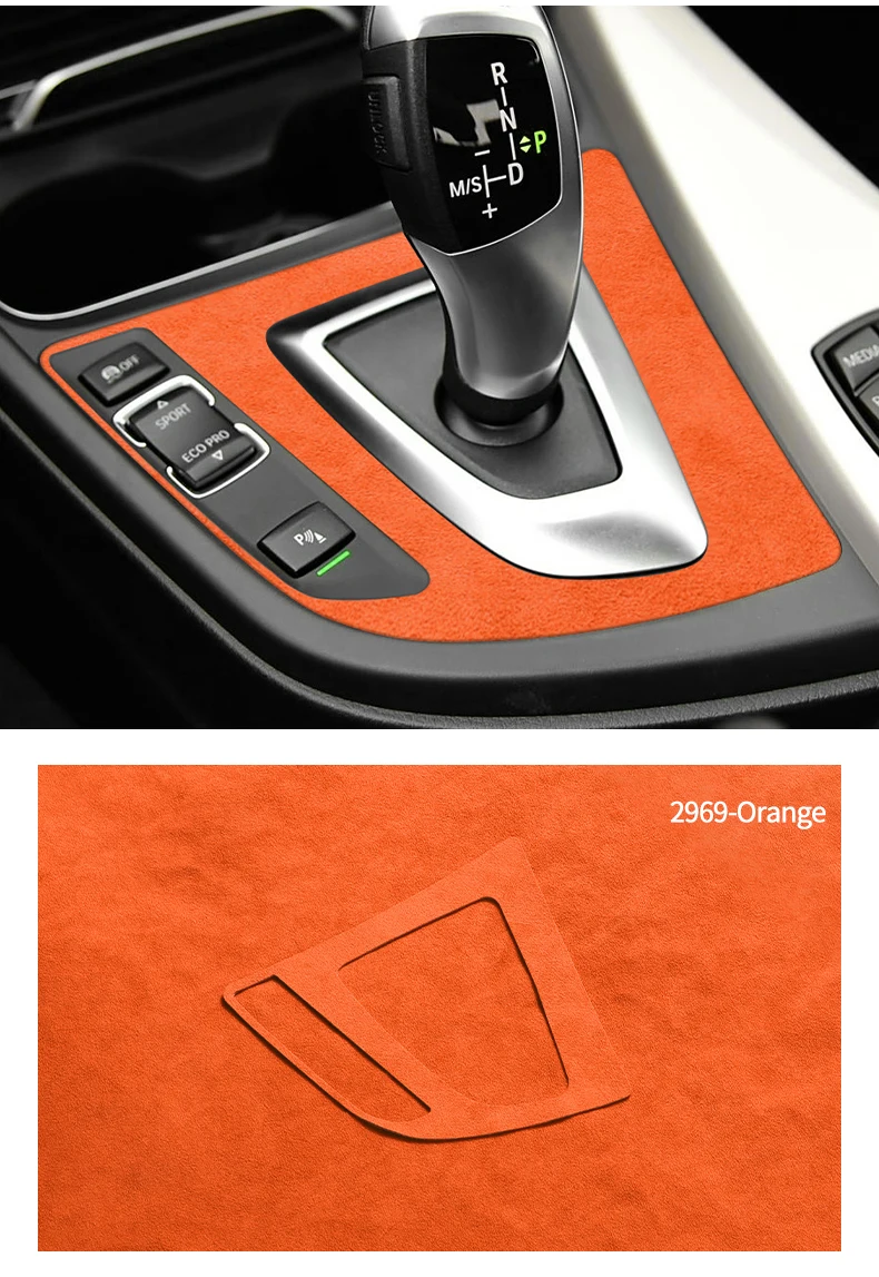 Für BMW F30 F34 F36 Getriebe Shift Control Panel Trim Rahmen Dekorative Aufkleber Aus Alcantara Auto Innen Tuning Zubehör – Detail 11